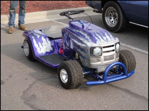 I show the drive components, axles, transmission and everything else underneath. . Racing lawn mower for sale